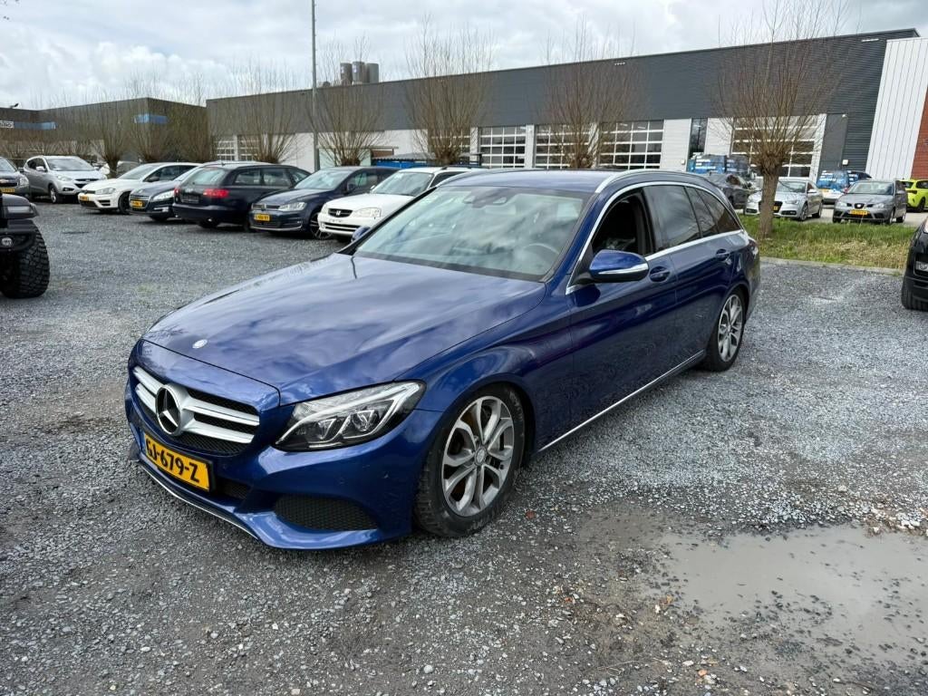 Mercedes-Benz C-Klasse C350e Inverter kapot, Automaat, Achterwielaandrijving, Blauw, Leder en Stof