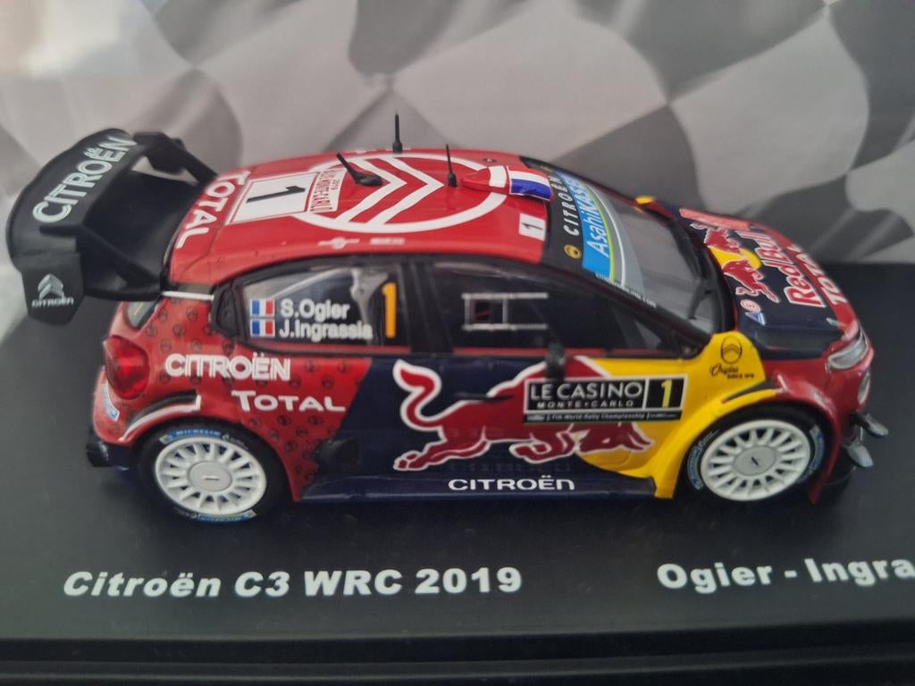 Citroën C3 #1 WRC Rally Monte Carlo Schaal 1:43, Hobby en Vrije tijd, Modelauto's | 1:43, Overige merken, Atlas, Auto, Atlas