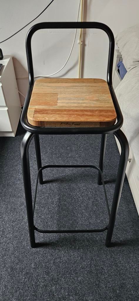 Barkruk Riviera Maison - Zo goed als nieuw, Ophalen, Met voetsteun, 60 tot 90 cm, Zo goed als nieuw