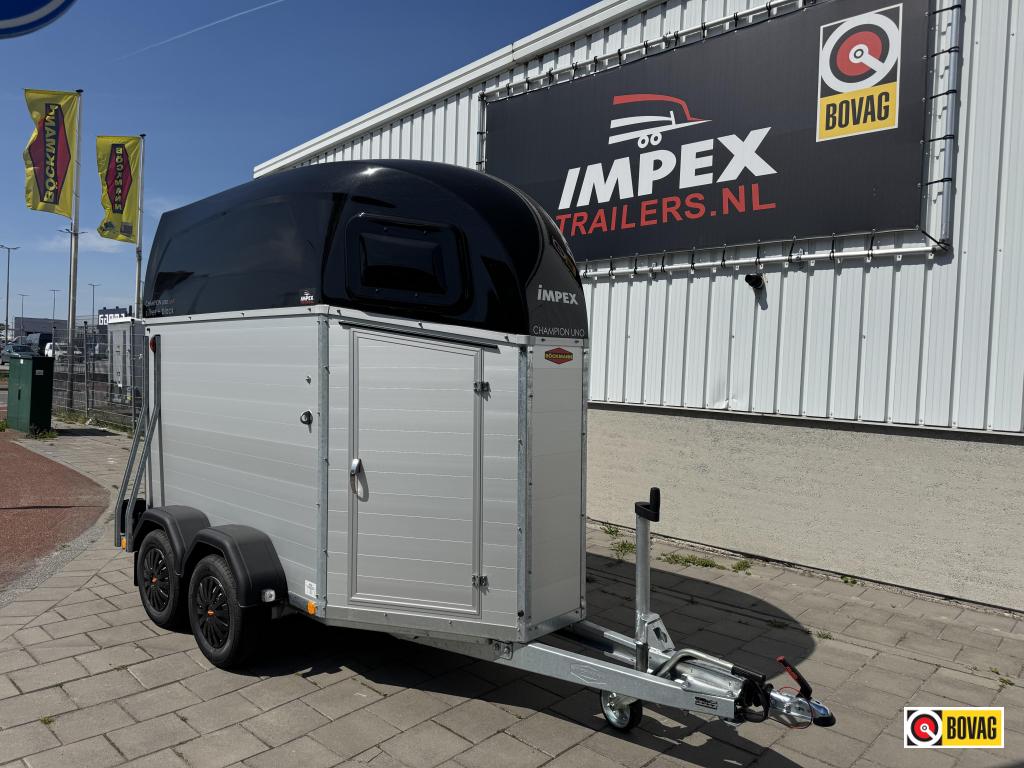 Bij Impex nwe model Bockmann Champion Uno zadelkamer alu., Nieuw, Aluminium, 1½-paards trailer