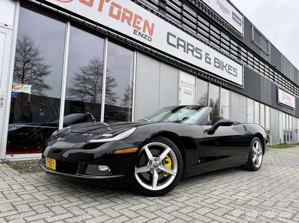 Corvette C6 CABRIO 6.0 V8 AUT 6.0 V8 LS2 BLACK ED TOP ONDERH, Auto's, Lederen bekleding, 404 pk, Gebruikt, Overige carrosserieën