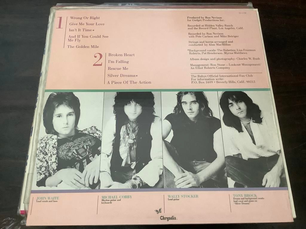 The Babys - The Babys (LP Vinyl), Cd's en Dvd's, Vinyl | Rock, Zo goed als nieuw, Poprock, 12 inch, Ophalen of Verzenden