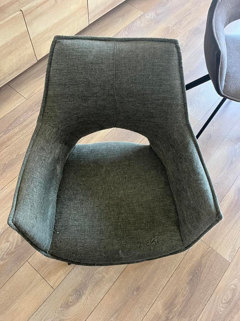 4 stoelen, Ophalen of Verzenden, Gebruikt, 75 tot 100 cm, Stof