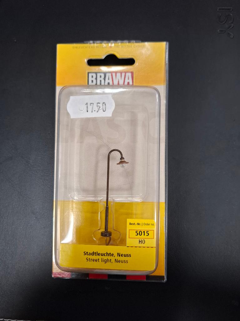 Brawa H0 Gebogen straatlantaarn 5015, Overige merken, Natuur, Gelijkstroom of Wisselstroom, Nieuw