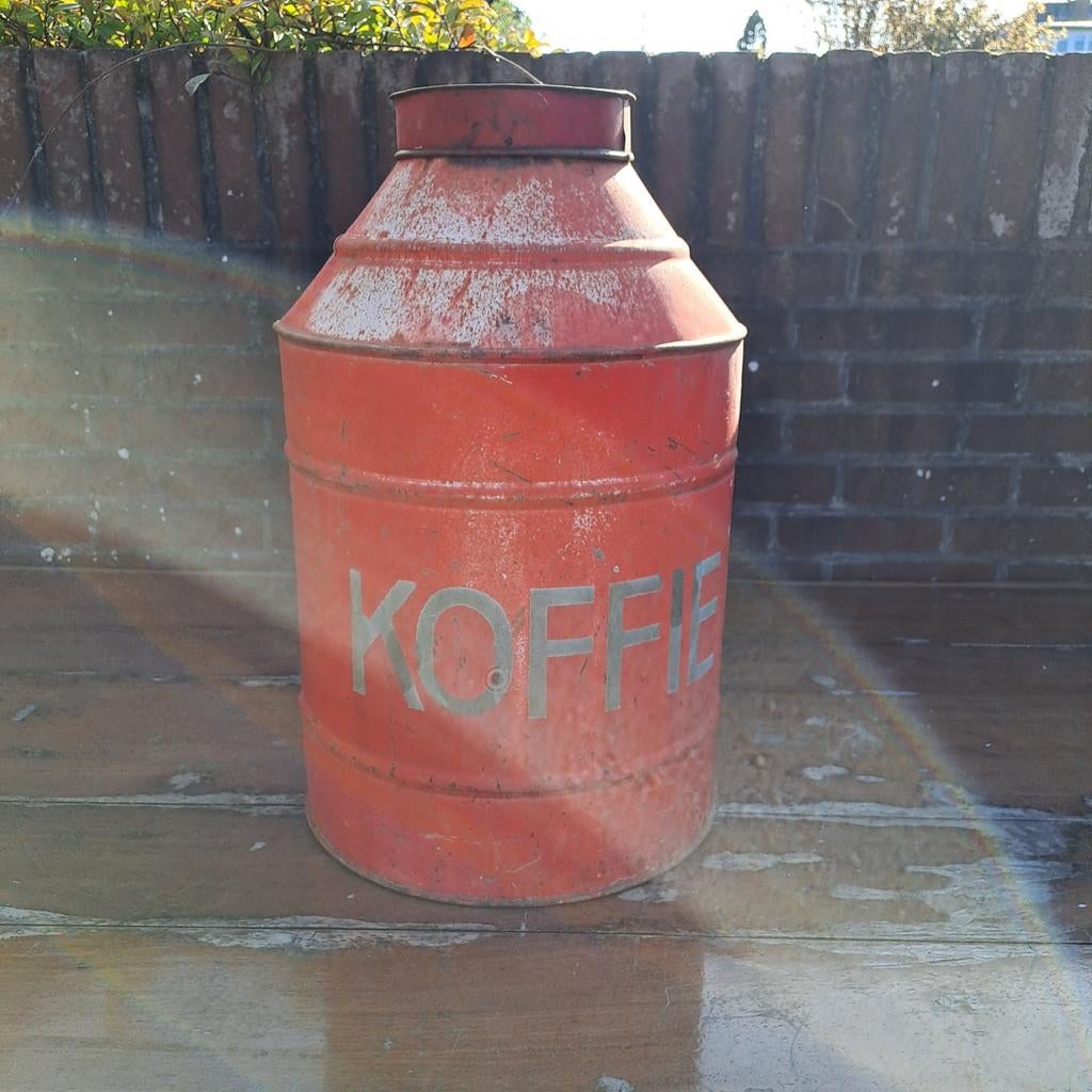 Antiek koffieblik winkelblik, Verzamelen, Blikken, Ophalen of Verzenden, Gebruikt
