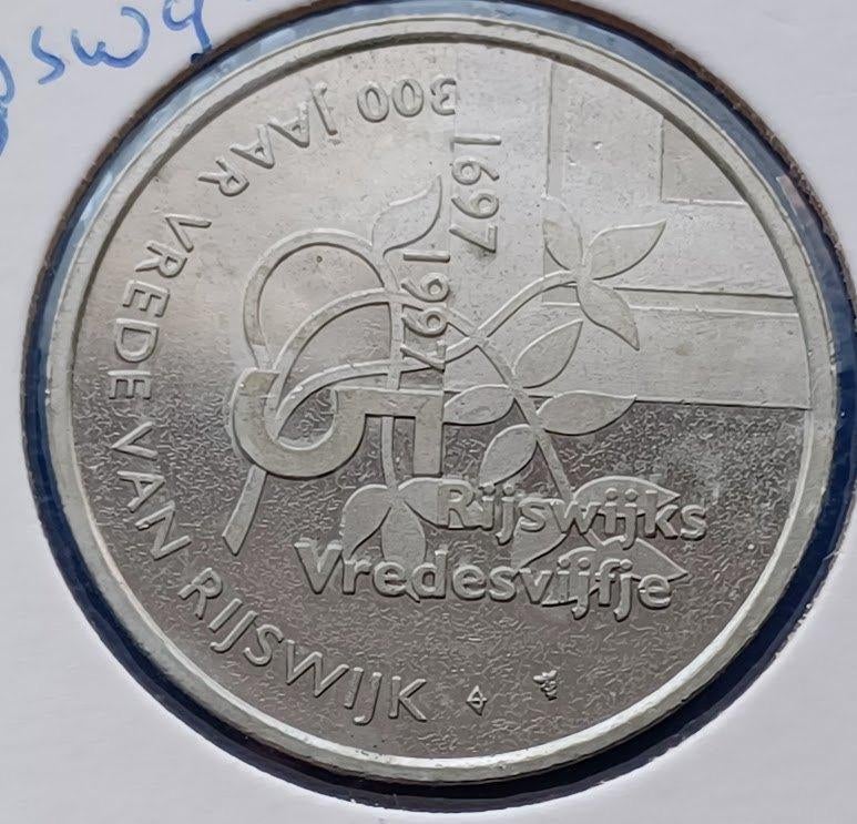 Penning Rijswijk - Vredesvijfje - 1997, Verzenden, Overige materialen, Nederland