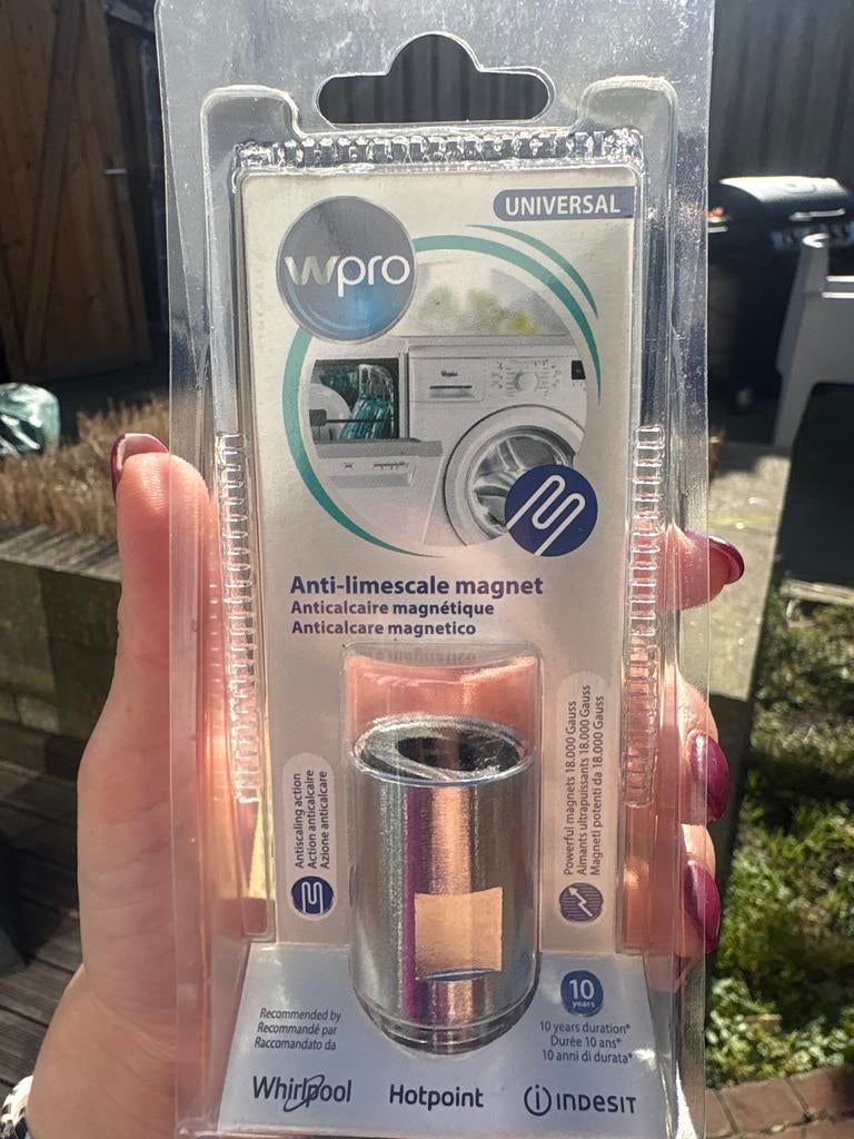 Wpro Anti-kalk magneet voor wasmachine/vaatwasser - Nieuw, Ophalen of Verzenden, Nieuw