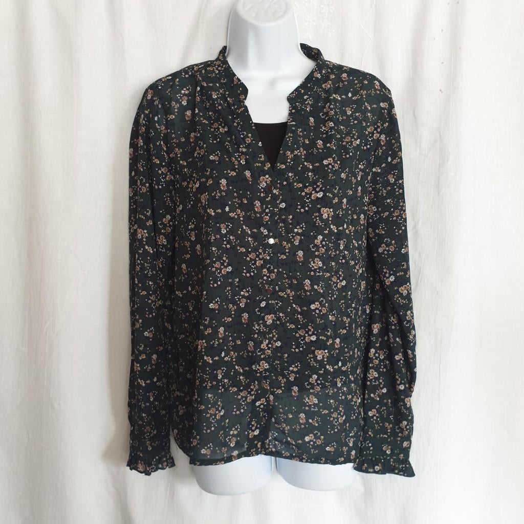 Mooi donkergroen dames shirt. Mt M Merk Sisters Point, Maat 38/40 (M), ., Ophalen of Verzenden, Zo goed als nieuw