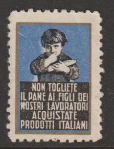 Italië cinderella propaganda koop Italiaanse waar, jaren 30, Ophalen of Verzenden, Postfris