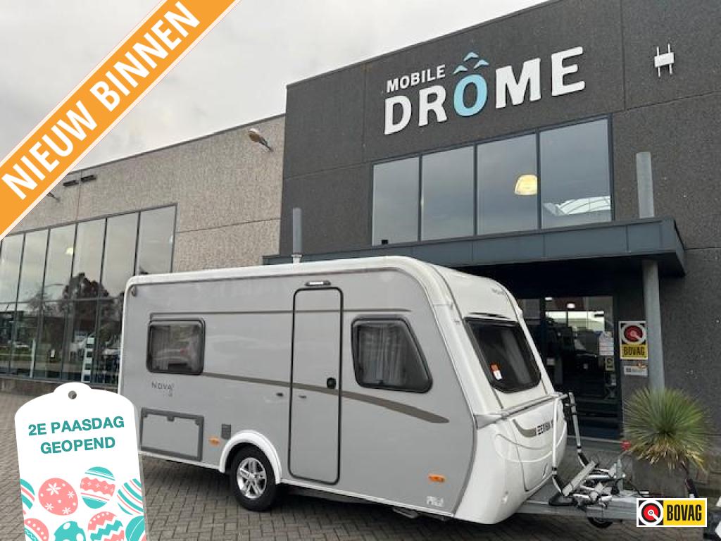 Eriba Nova Light Delight 465 VOORTENT+FIETSENDRAGER, Caravans en Kamperen, Standaardzit, Bedrijf, 750 - 1000 kg, 4 tot 5 meter