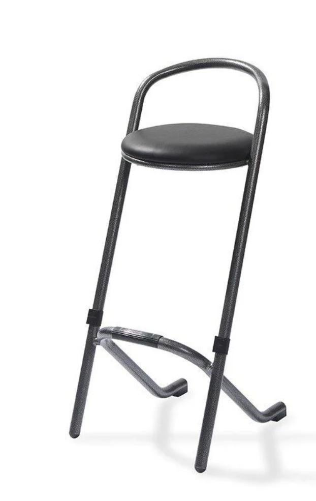 Barkruk barkrukken stapelbaar voetsteun rugleuning, 5 krukken of meer, Leer, Met voetsteun, 60 tot 90 cm