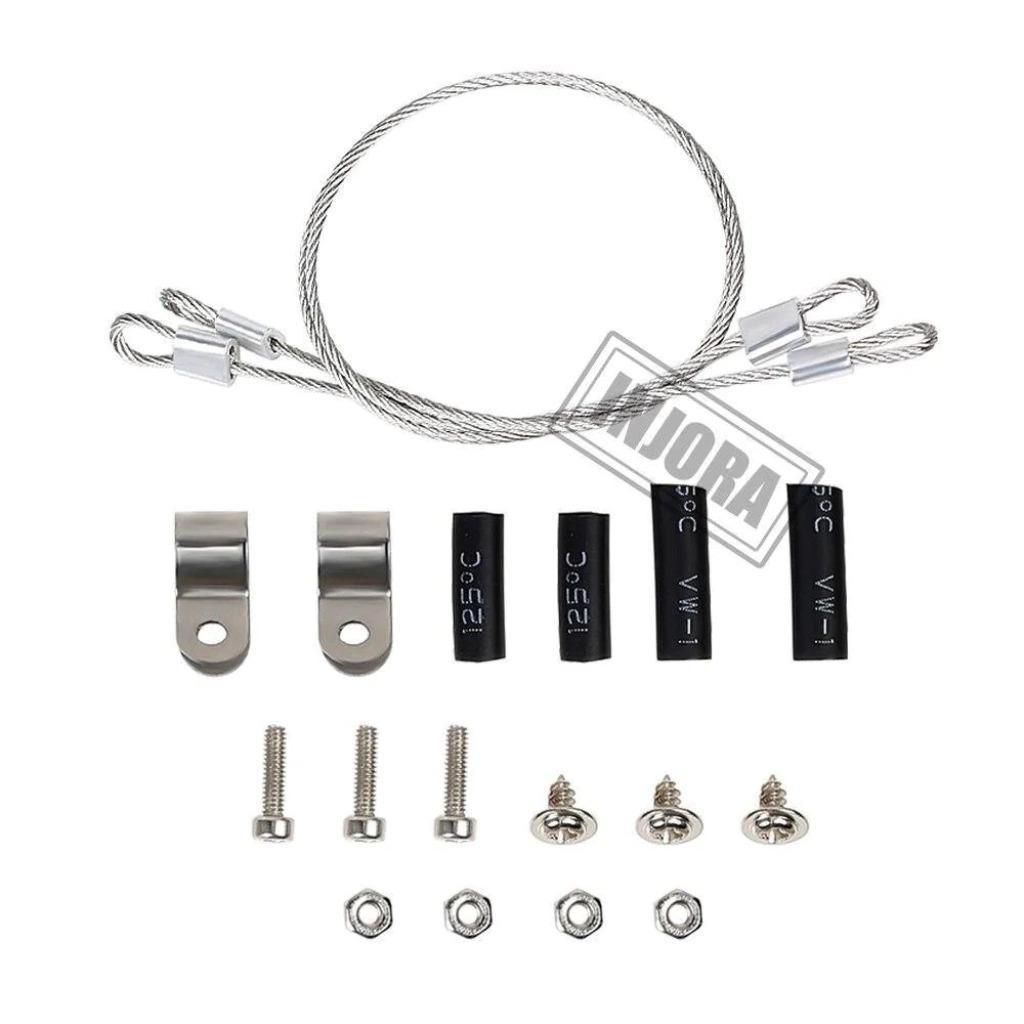 INJORA 2 stuks 180mm Aangepaste Onderdelen Staal kabels Voor, Elektro, Auto offroad, Nieuw, Ophalen of Verzenden