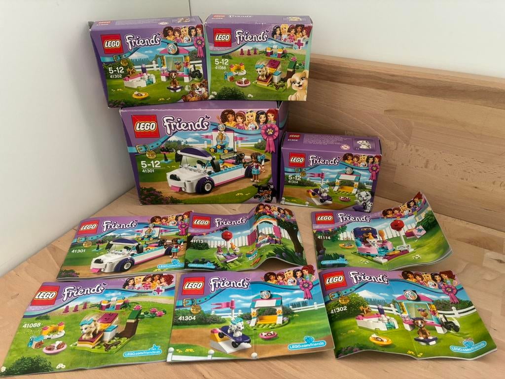 Lego friends 41301 41088 41113 41304 41114 41302 doos dieren, Ophalen of Verzenden, Gebruikt, Lego