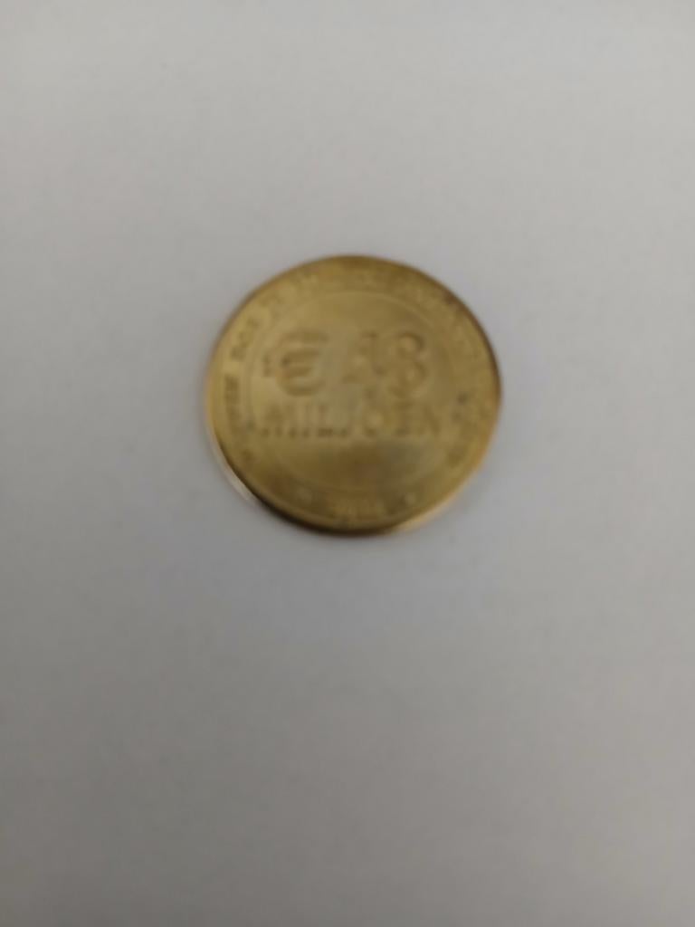 Postcode Loterij munt met €8 Miljoen opdruk, Ophalen of Verzenden, Koningin Beatrix, Overige waardes, Losse munt