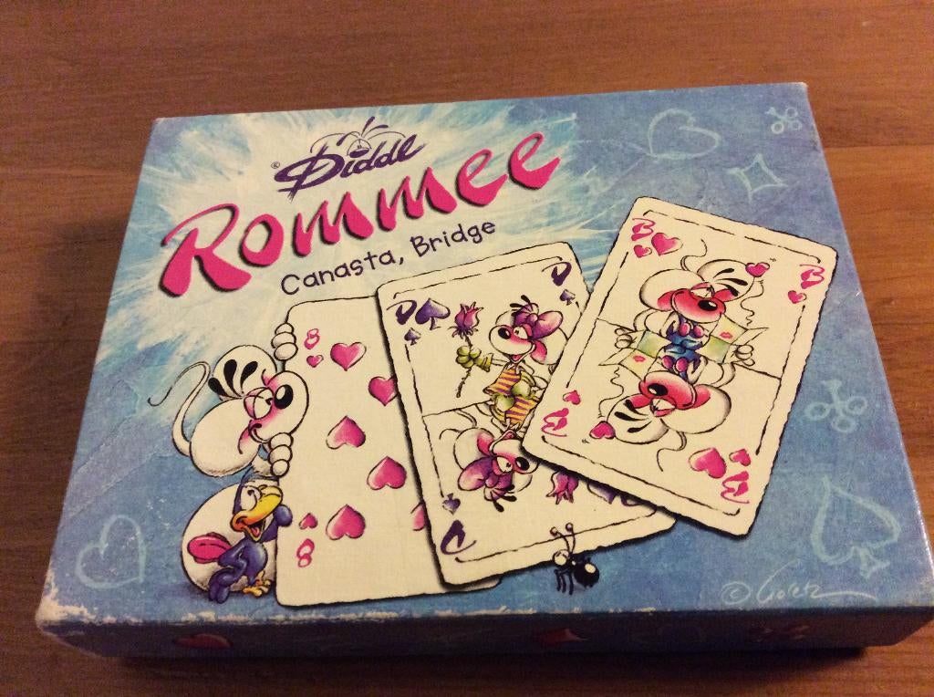Diddl Rommee / canasta / bridge kaartspel, Hobby en Vrije tijd, Gezelschapsspellen | Kaartspellen, Ophalen of Verzenden, Gebruikt