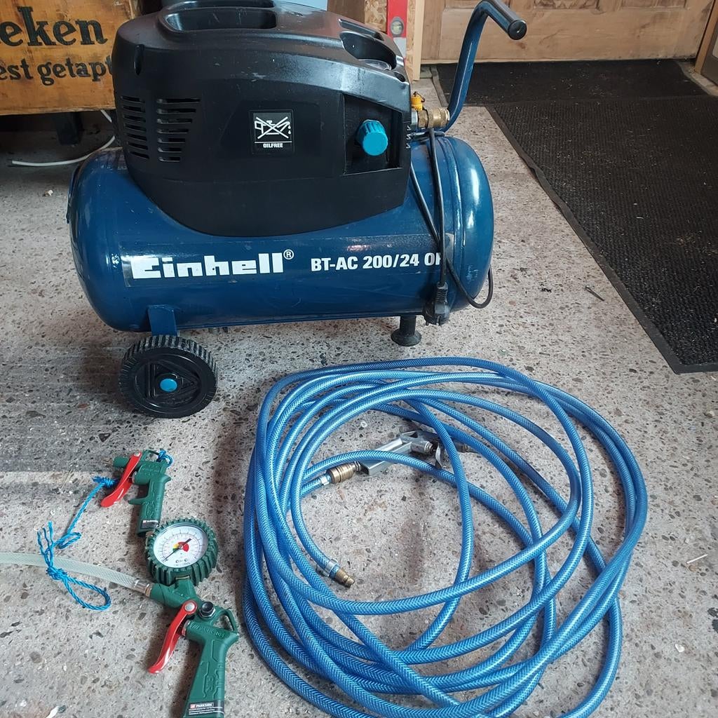 Olievrije compressor, Minder dan 25 liter, Ophalen, Minder dan 200 liter/min