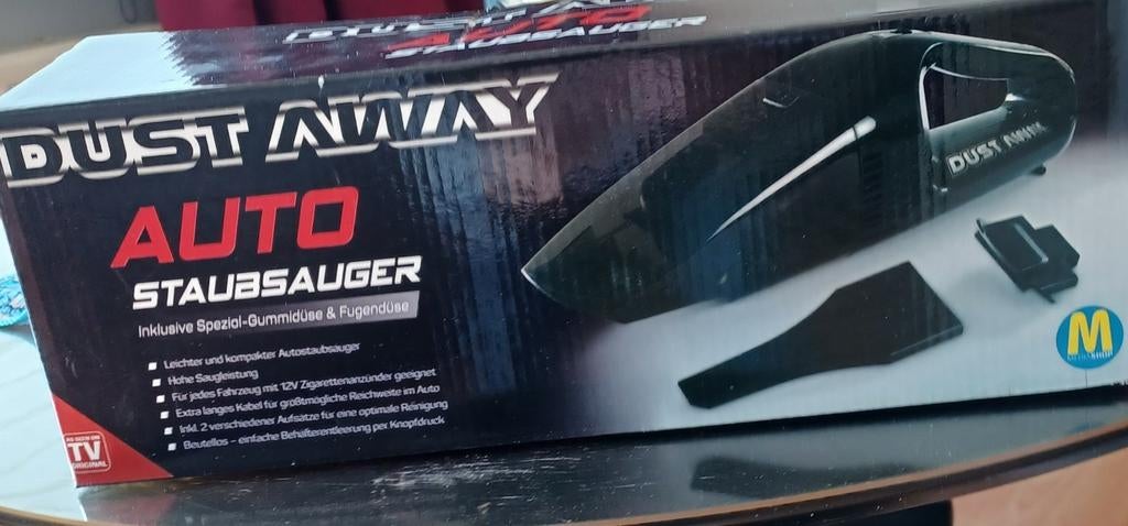 Dust Away Auto Stofzuiger 12V - Compact en Krachtig, Ophalen, Zo goed als nieuw