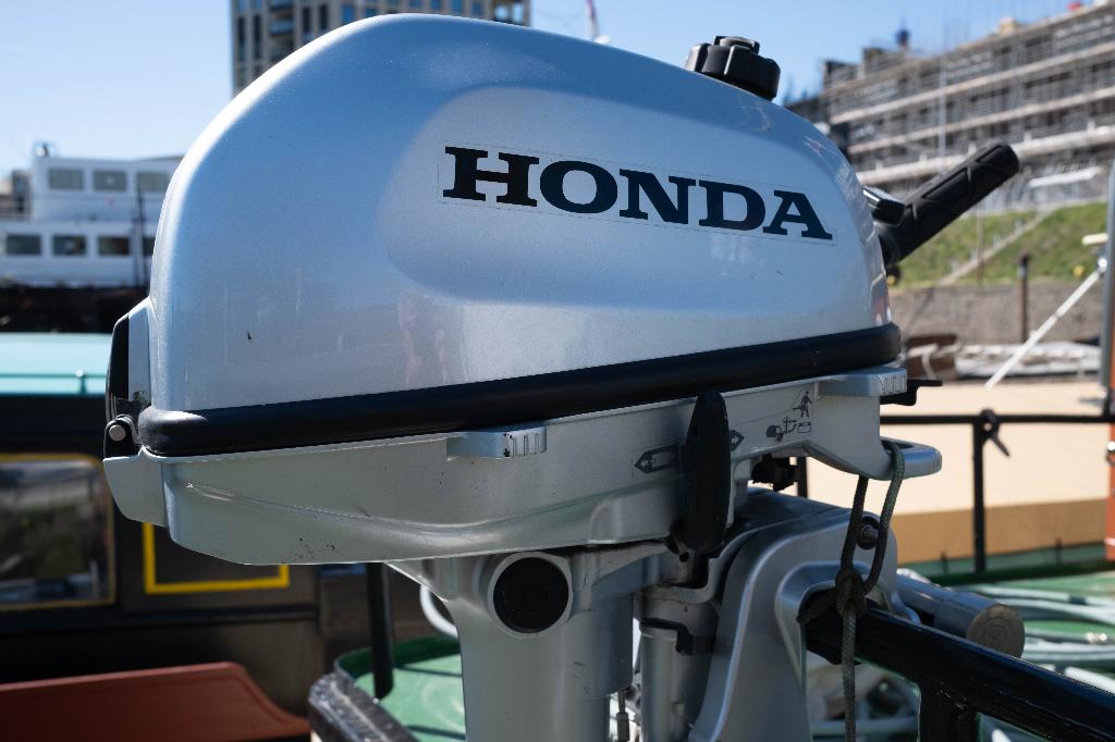 Honda B6 buitenboordmotor Langstaart, Watersport en Boten, Ophalen, 5 tot 10 pk, Viertaktmotor, Zo goed als nieuw