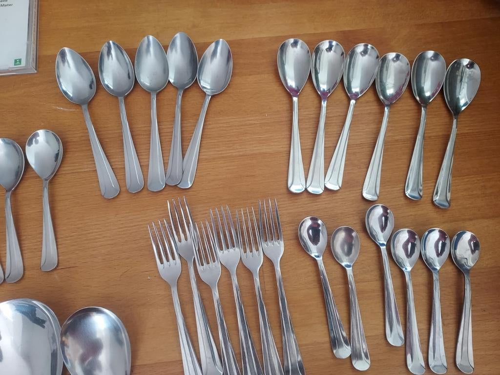 Sola 1400 bestek, Huis en Inrichting, Keuken | Bestek, Gebruikt, Ophalen of Verzenden, Rvs of Chroom, Vaatwasserbestendig