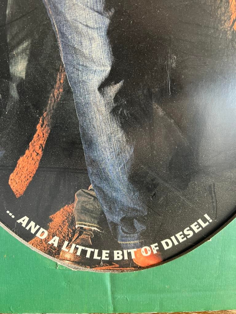 VINTAGE DIESEL RECLAME, Ophalen, Gebruikt, Reclamebord