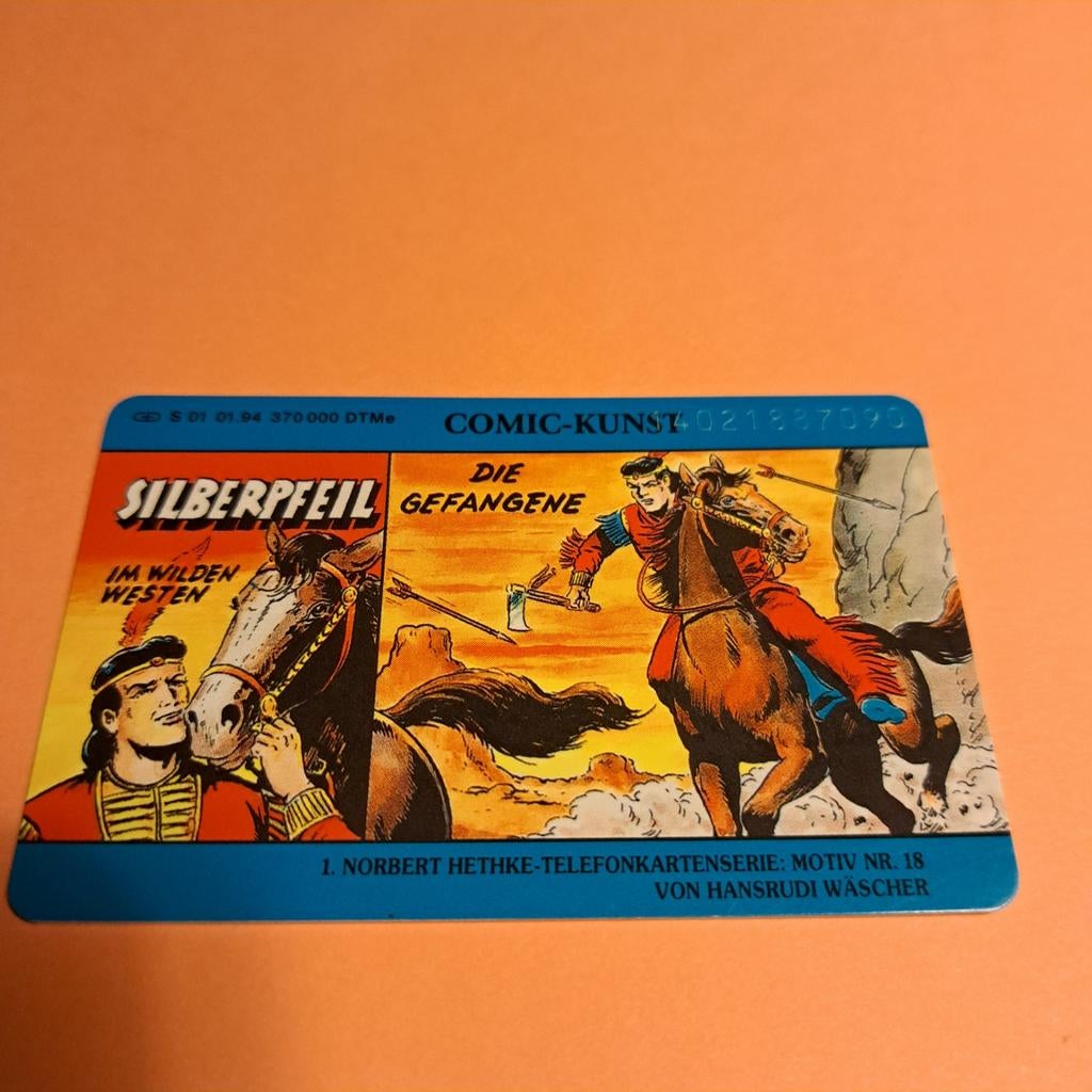 Silberpfeil Telefoonkaart - Comic-Kunst Motief Nr. 18, Ophalen of Verzenden, Buitenland
