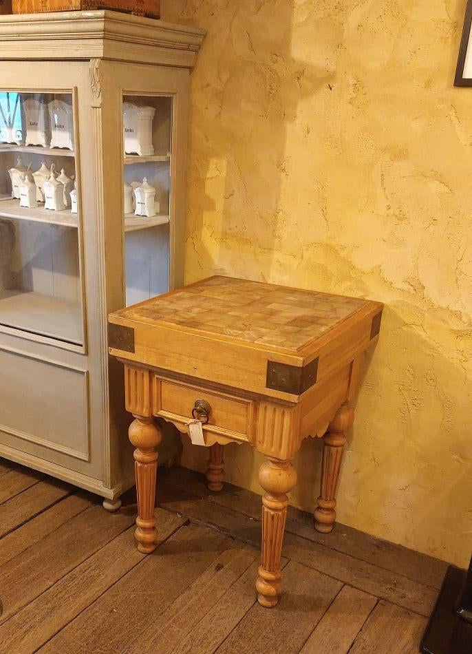 klein oud hakblok  hakblokje, Ophalen