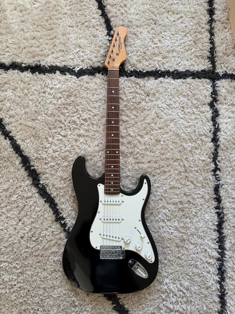 Jordan elektrische gitaar stratocaster, Ophalen of Verzenden, Gebruikt, Solid body, Overige merken