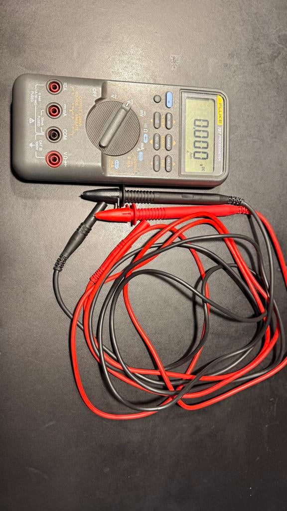 Fluke 787 Processmeter met meetsnoeren, Doe-het-zelf en Verbouw, Ophalen of Verzenden, Gebruikt, Multimeter