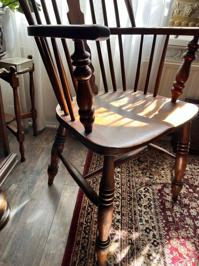 Antieke Windsor stoel met armleuningen - Klassiek hout, Ophalen