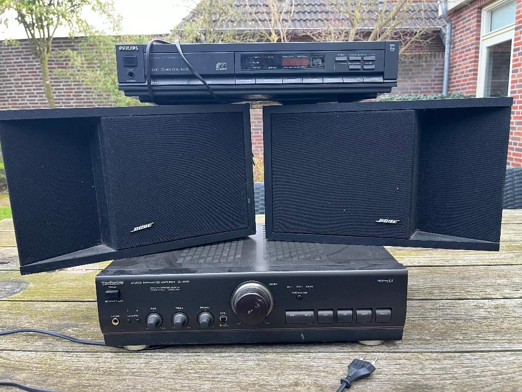 versterker + boxen, Audio, Tv en Foto, Versterkers en Receivers, Gebruikt, 60 tot 120 watt, Stereo, Ophalen