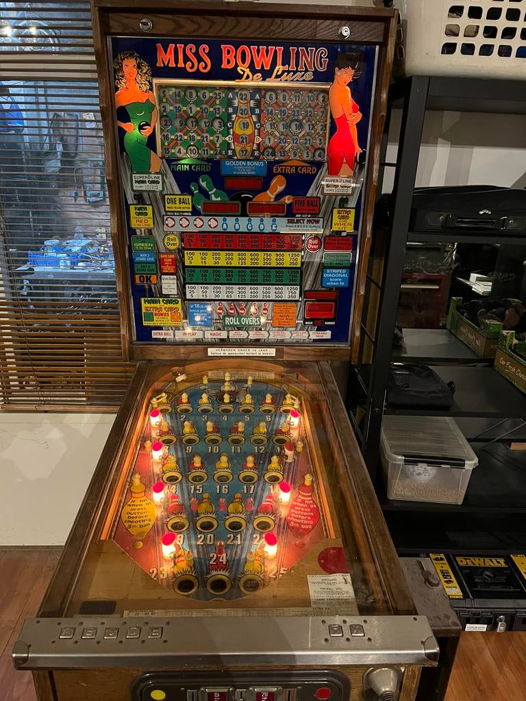 Bingo miss bowling, Ophalen, Gebruikt