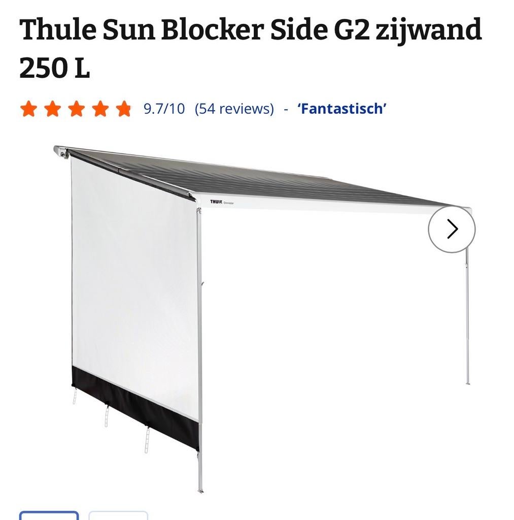 Thule Sun Blocker Side G2 zijwand 250 L, Ophalen of Verzenden, Gebruikt, Thule