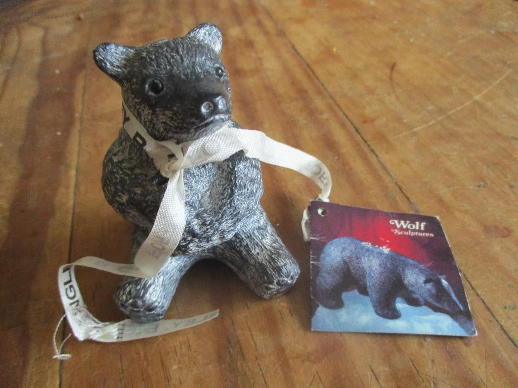 beeldje beer merk Wolf, Verzamelen, Beelden en Beeldjes, Ophalen of Verzenden, Nieuw, Dier