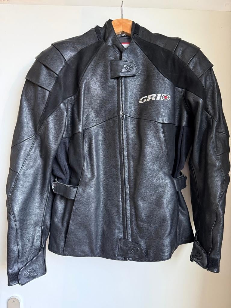 Dames leren motorjas maat 38 van Grid, Kinderen, Jas | leer, Grid, Ophalen of Verzenden
