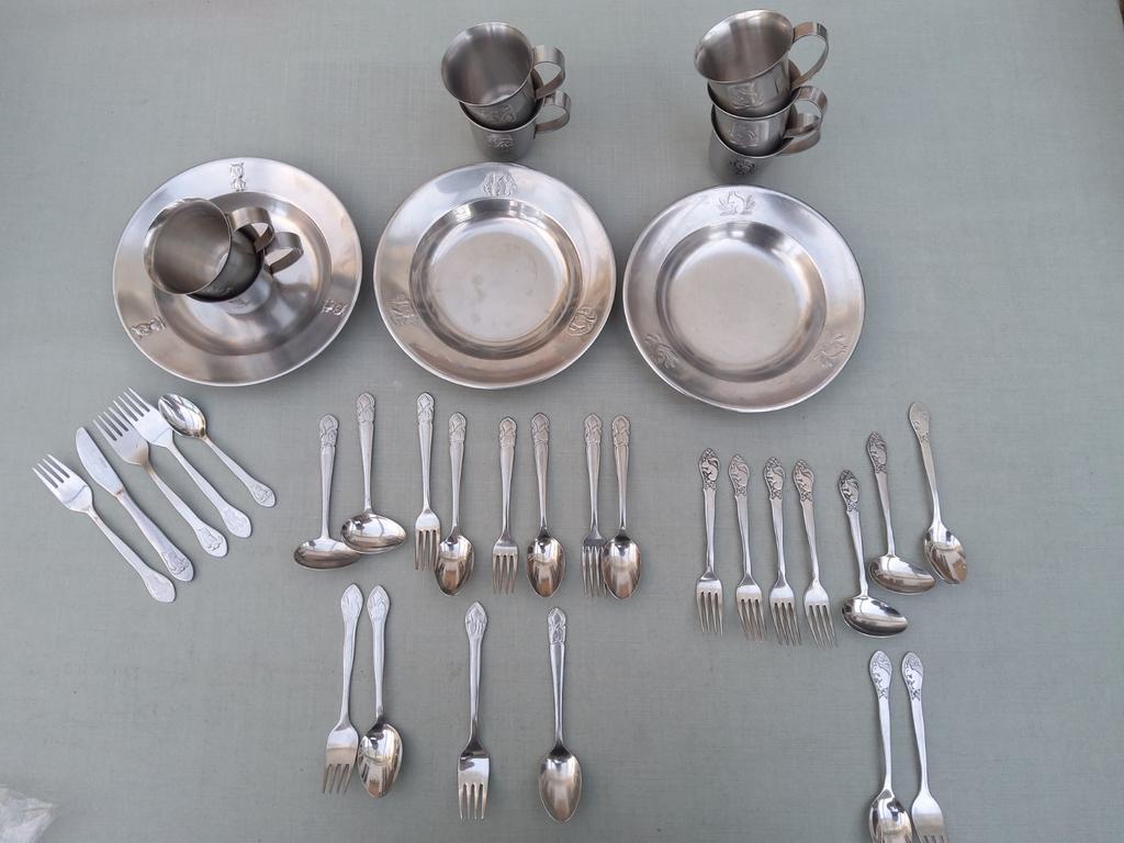 Gero Zilmeta Kinderbestek - Eekhoorntje - Haasje en Beertje, Antiek en Kunst, Ophalen of Verzenden