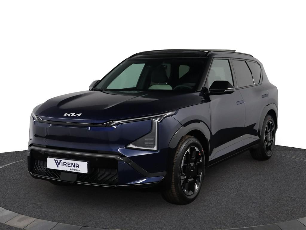 Kia EV5 GT-Line Business Edition 81.4 kWh - Stoelverwarming, Auto's, Kia, 1992 kg, Blauw, Leder, Elektrisch