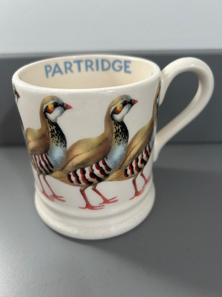 Emma Bridgewater 1/2 pint mug Partridge, Nieuw, Ophalen of Verzenden, Overige stijlen, Kop(pen) en/of Schotel(s)