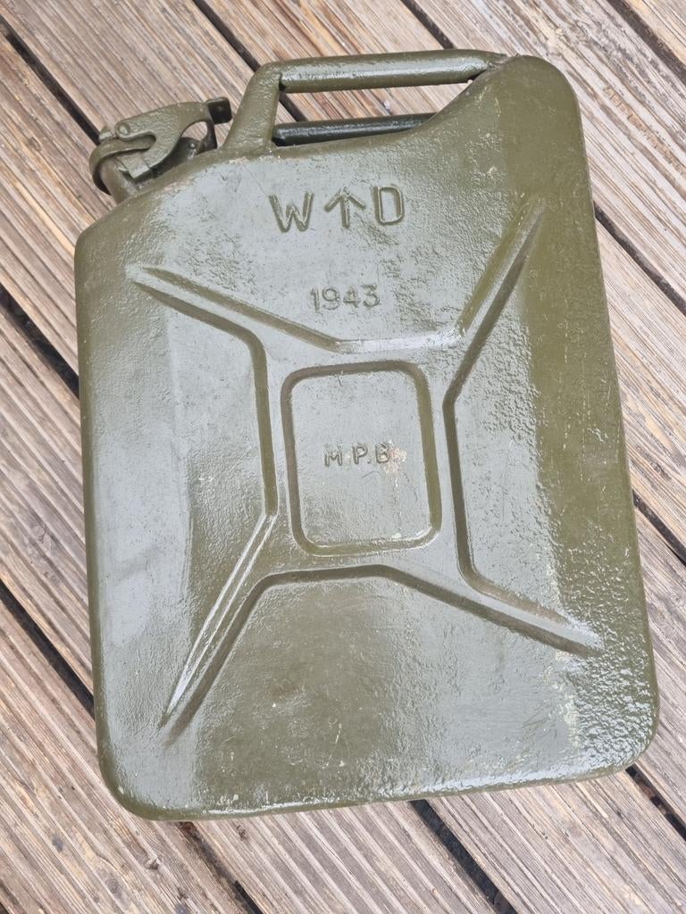 Britse Jerrycan uit 1943. 2e wereldoorlog WWII., Ophalen of Verzenden, Engeland
