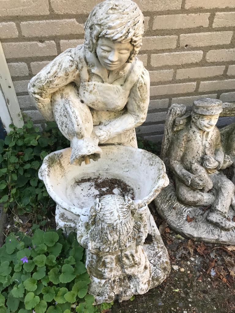 betonnen tuinbeelden, Ophalen, Gebruikt, Beton, Mensenbeeld