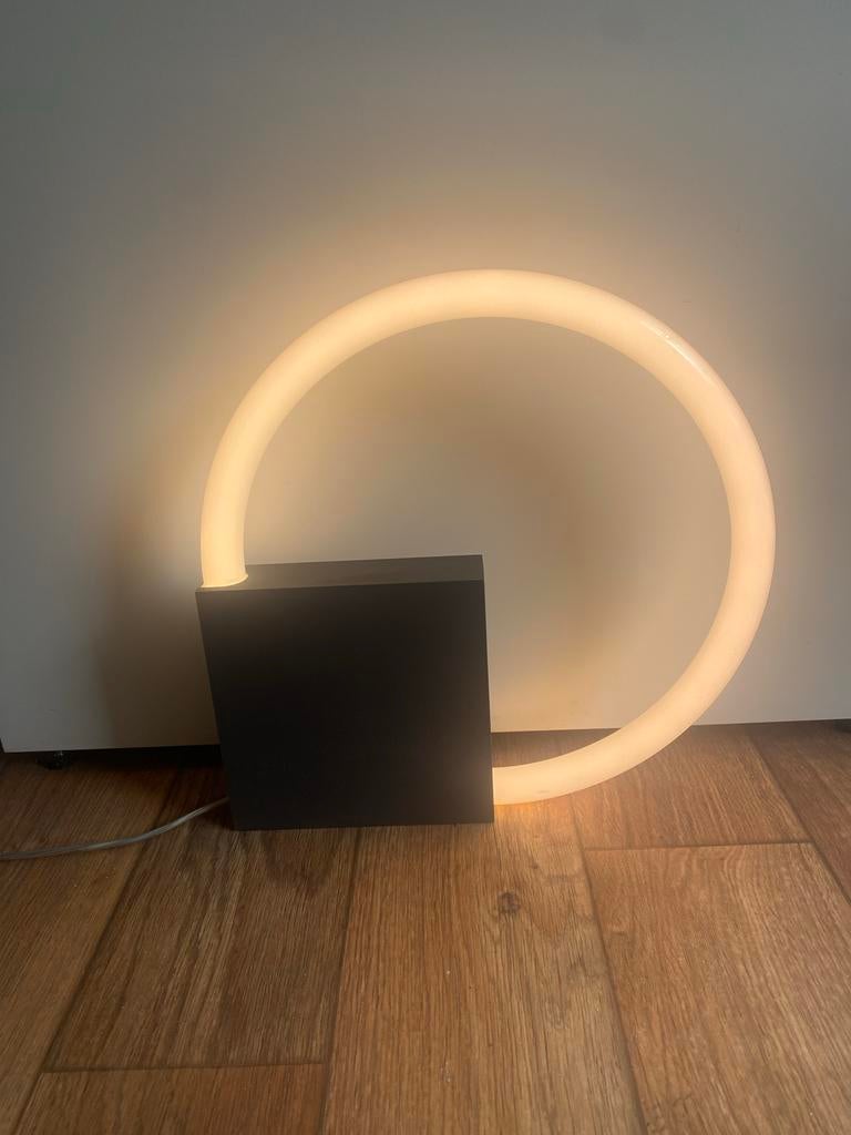 Aldo van den Nieuwelaar Boops Circellamp - Mat Zwart, Huis en Inrichting, Lampen | Tafellampen, Gebruikt, 50 tot 75 cm, Metaal