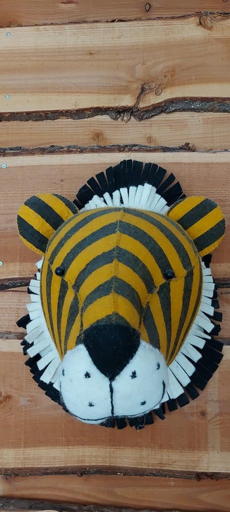 Fiona Walker vilten tijger dierenkop, Ophalen, Zo goed als nieuw, Wanddecoratie
