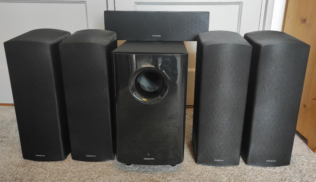Complete Onkyo luidsprekerset Dolby Atmos / 5.1, Gebruikt, Complete surroundset, 120 watt of meer, Ophalen