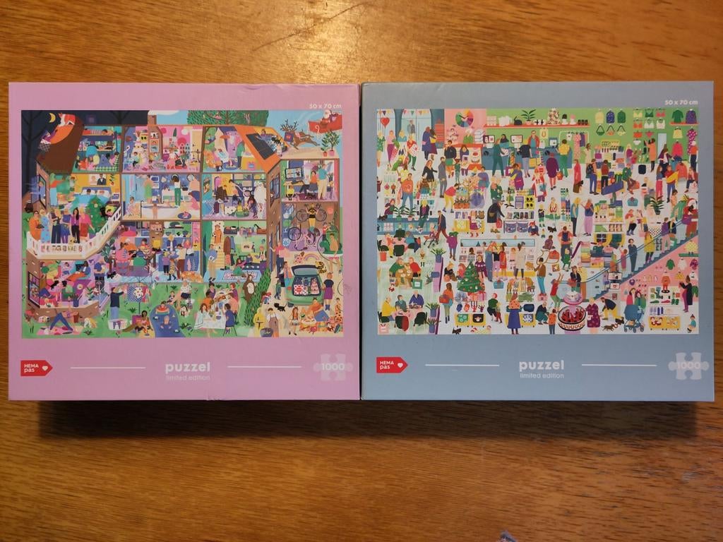 Puzzel 1000 stukjes, Ophalen, 500 t/m 1500 stukjes