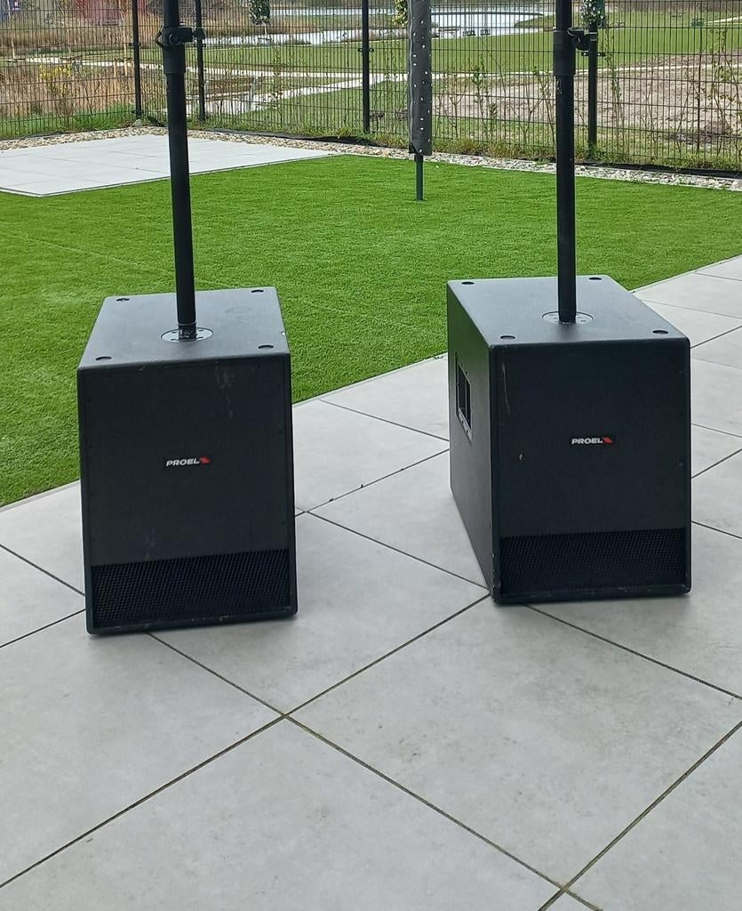 Actieve Subwoofers_Proel SW115A + beschermhoezen, Ophalen, Proel, Minder dan 500 watt, Nvt