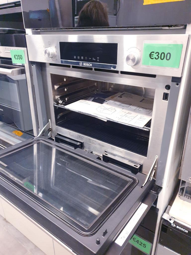 Bosch Serie 6 Inbouw ️✅️Stoomoven️ 45x60 cm – Incl. Garantie, Oven, Zo goed als nieuw, Inbouw, Stoom