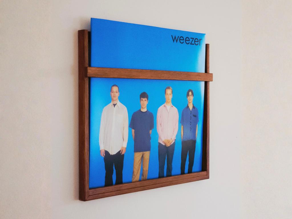 LP houder – Vinyl wandlijst massief hardhout - muurlijst, Ophalen of Verzenden, Nieuw