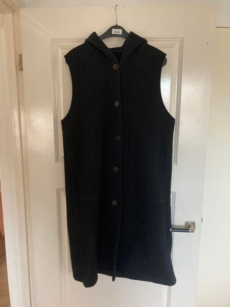 Japanse overjas/bodywarmer, zwart, maat 38/40, Ophalen of Verzenden, Zo goed als nieuw, Maat 38/40 (M), Zwart