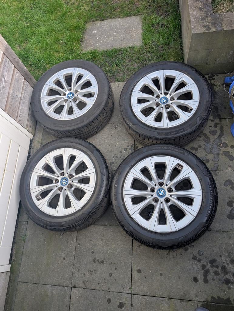 BMW velgen 17inch incl Hankook Ventus S1 EVO3 zomerbanden, Ophalen, Gebruikt, Banden en Velgen, 17 inch