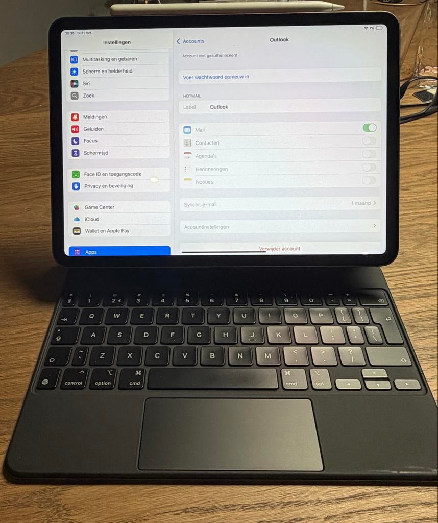 iPad Pro 11 inch 2e generatie 256 GB met Smart Keyboard, Ophalen, Gebruikt, 11 inch, Apple iPad Pro