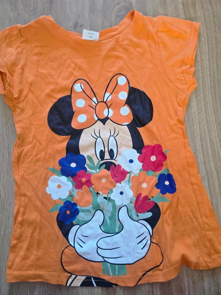 Mini mouse t shirt koningsdag maat 128/134, Kinderen en Baby's, Kinderkleding | Maat 128, Ophalen of Verzenden, Zo goed als nieuw